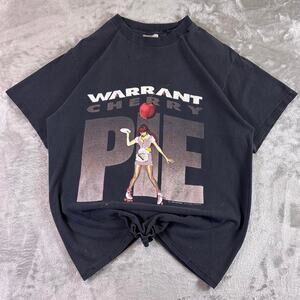 Vintage 1990 Warrant Cherry Pie ‘90-‘91 Concert Tour Band Graphic Tee Shirt Sz L